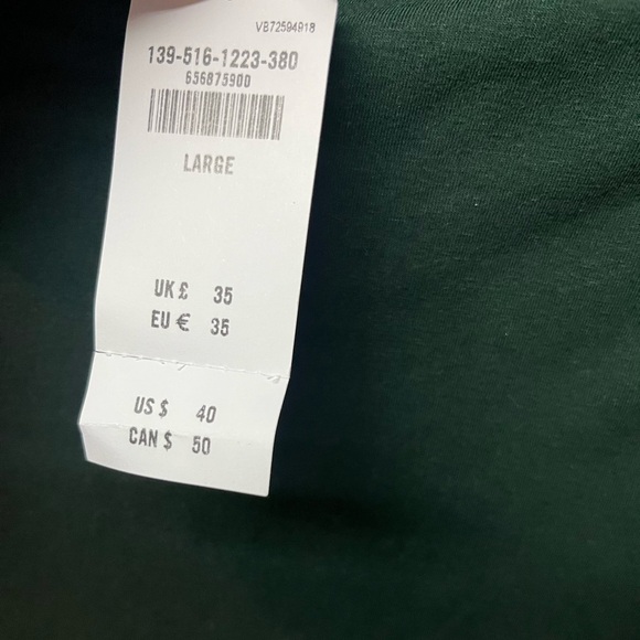 Abercrombie & Fitch Women's Dark Green Long Sleeve Top. Large - Picture 3 of 5